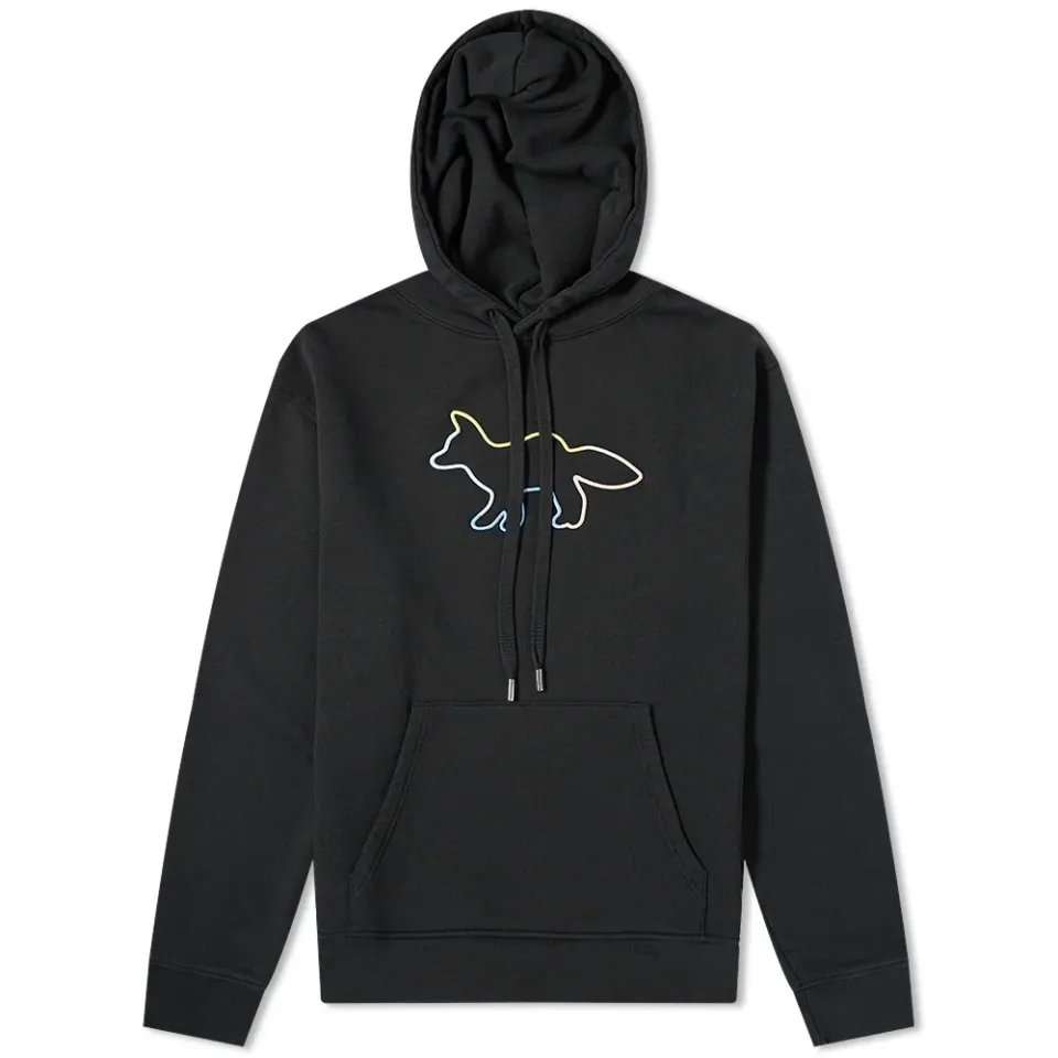 Maison Kitsuné Rainbow Fox Embroidered Hoody