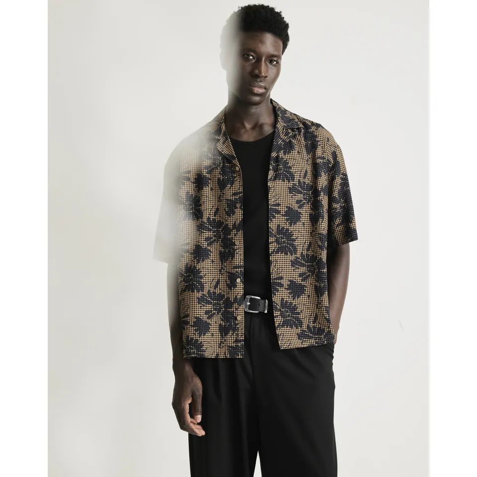 Ri Studio Floral Check Shirt
