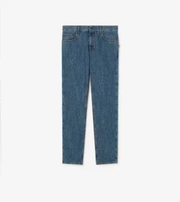 Straight Jeans in Mid blue
