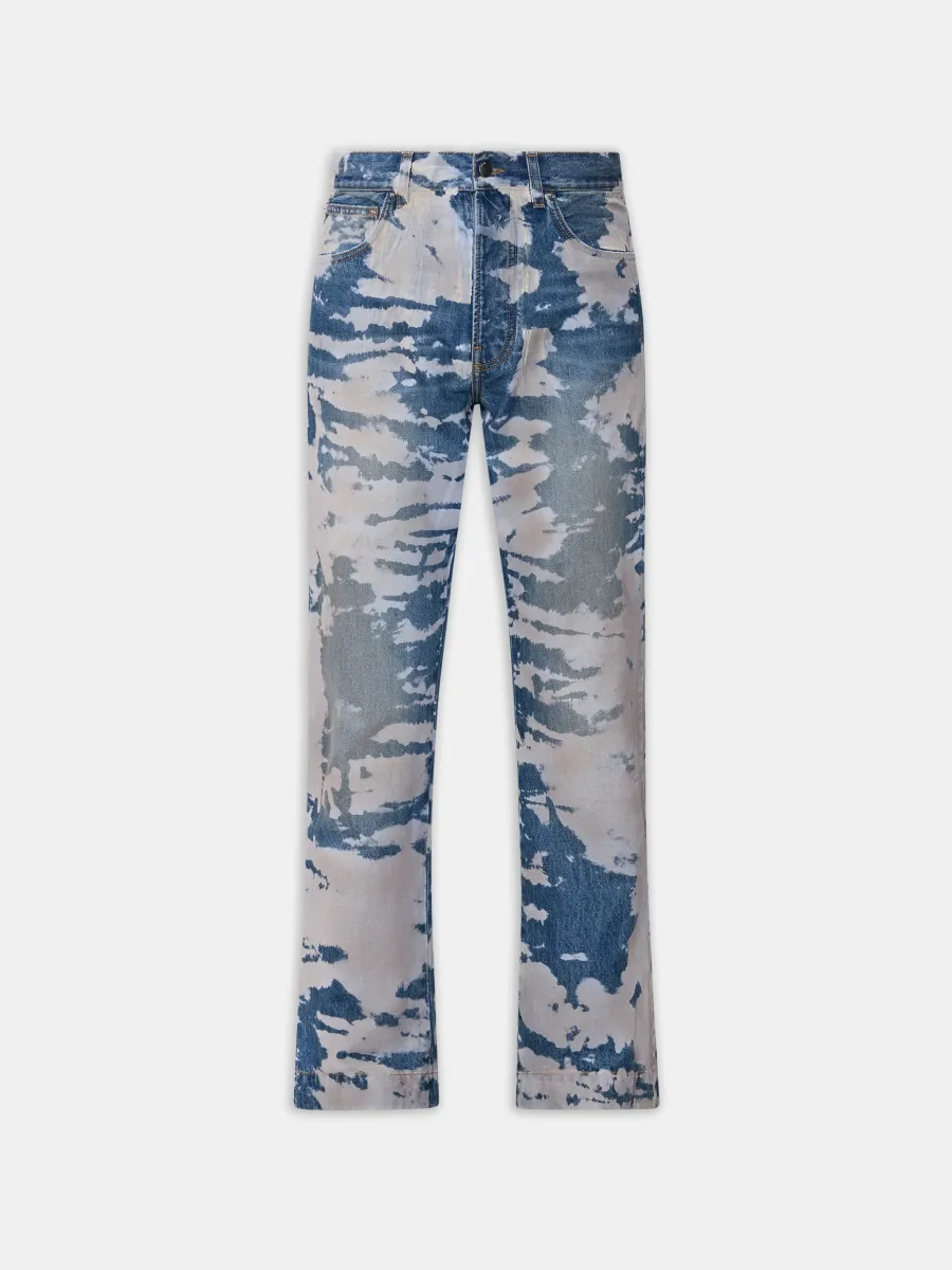 BLEACHED STRAIGHT FLARE JEAN - Bleach Out