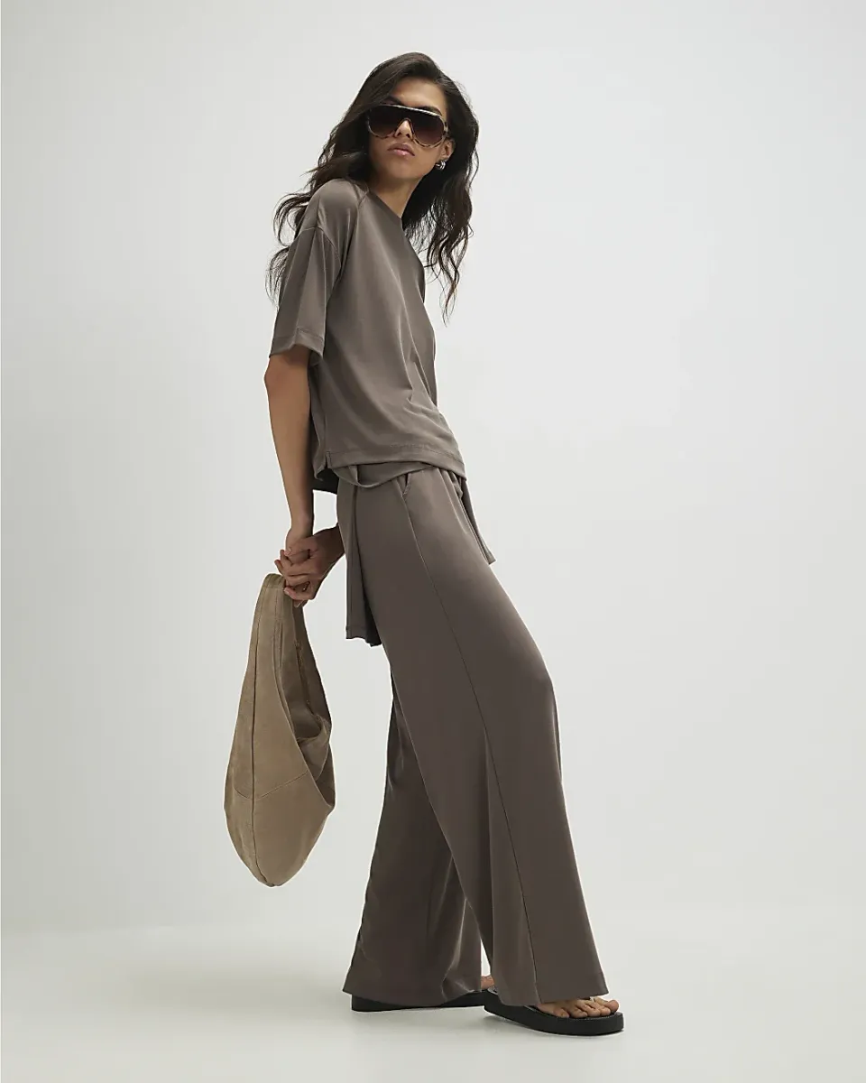 Soft Touch Wide Leg Trousers