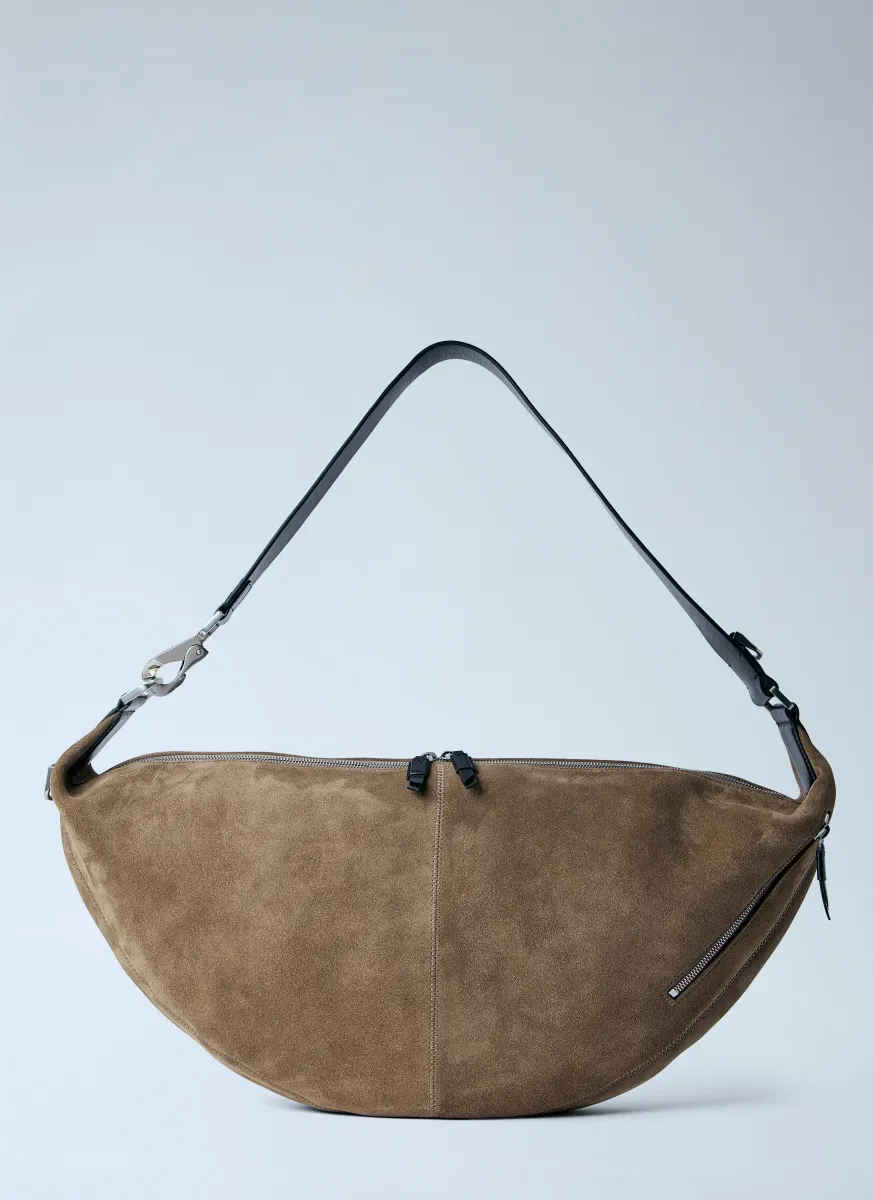 Quiver Clip Suede Shoulder Bag
