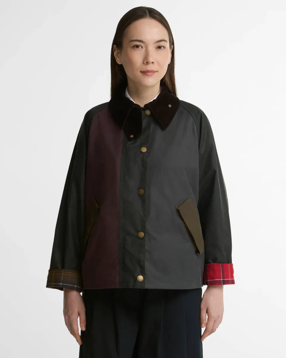 Patchwork Transport Waxed Jacket