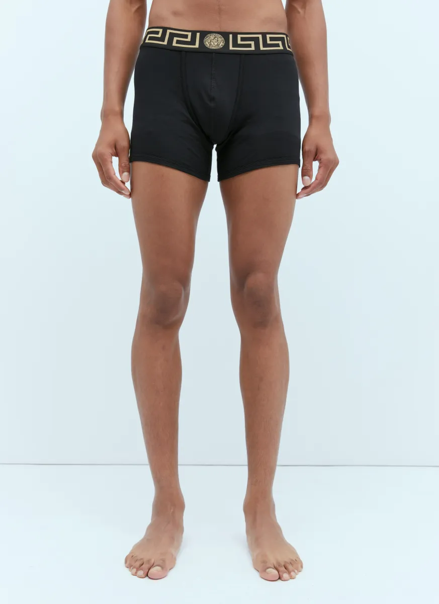 Pack Of Two Greca Border Briefs
