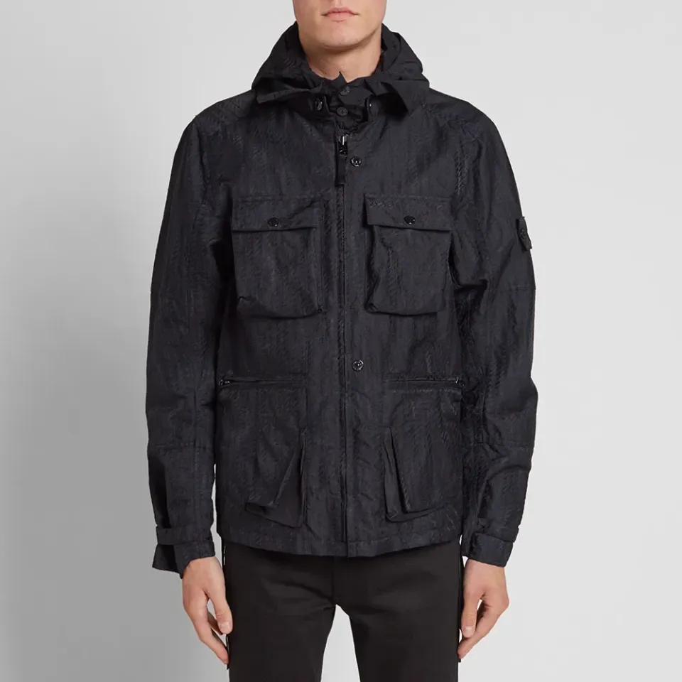 Jacquard Viscosa Nylon Parka