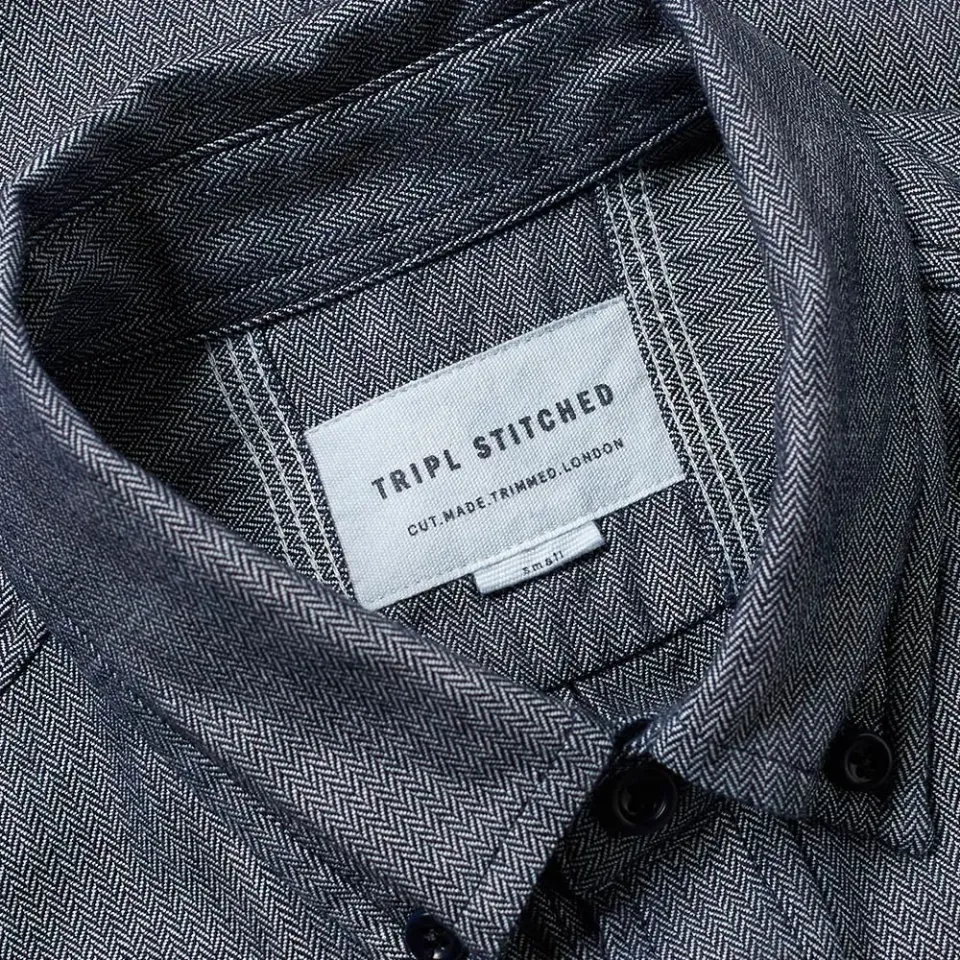 Button Down Herringbone Shirt