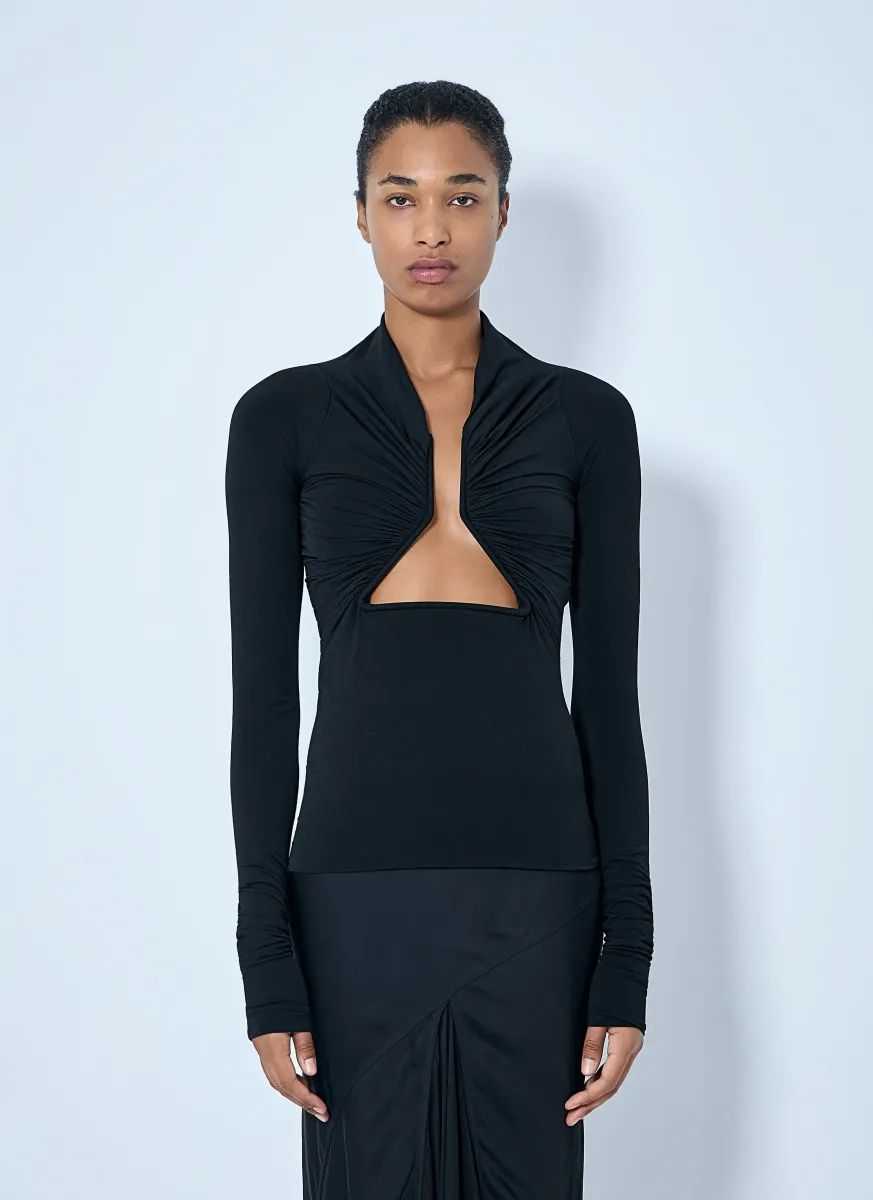 Jersey LS Prong Top