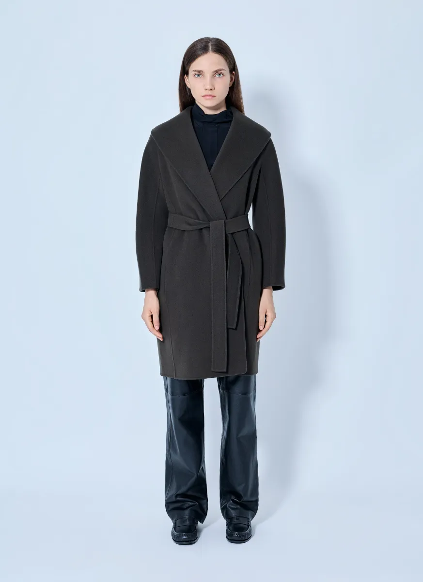 Shawl Collar Belted Coat