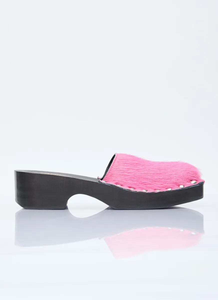 Hairy Wood Clogs