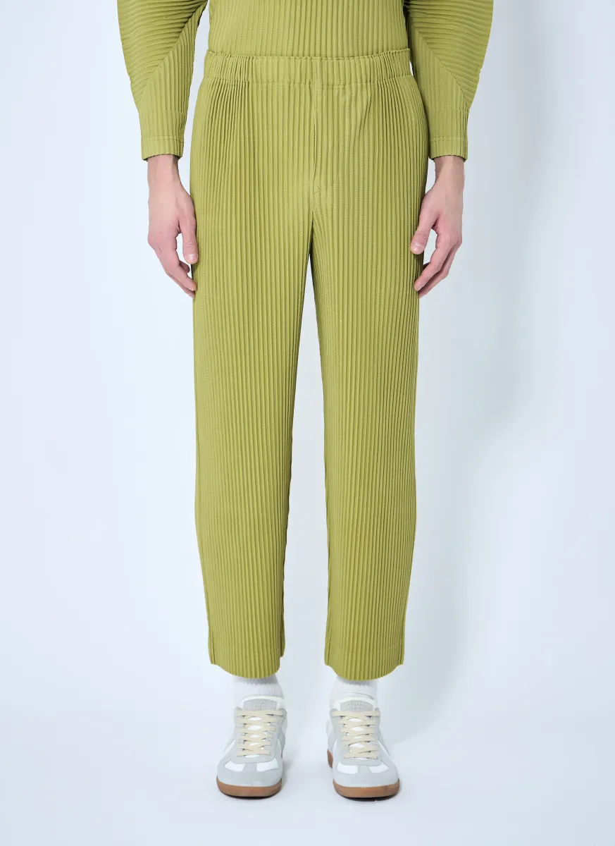 Straight Pleated Pants