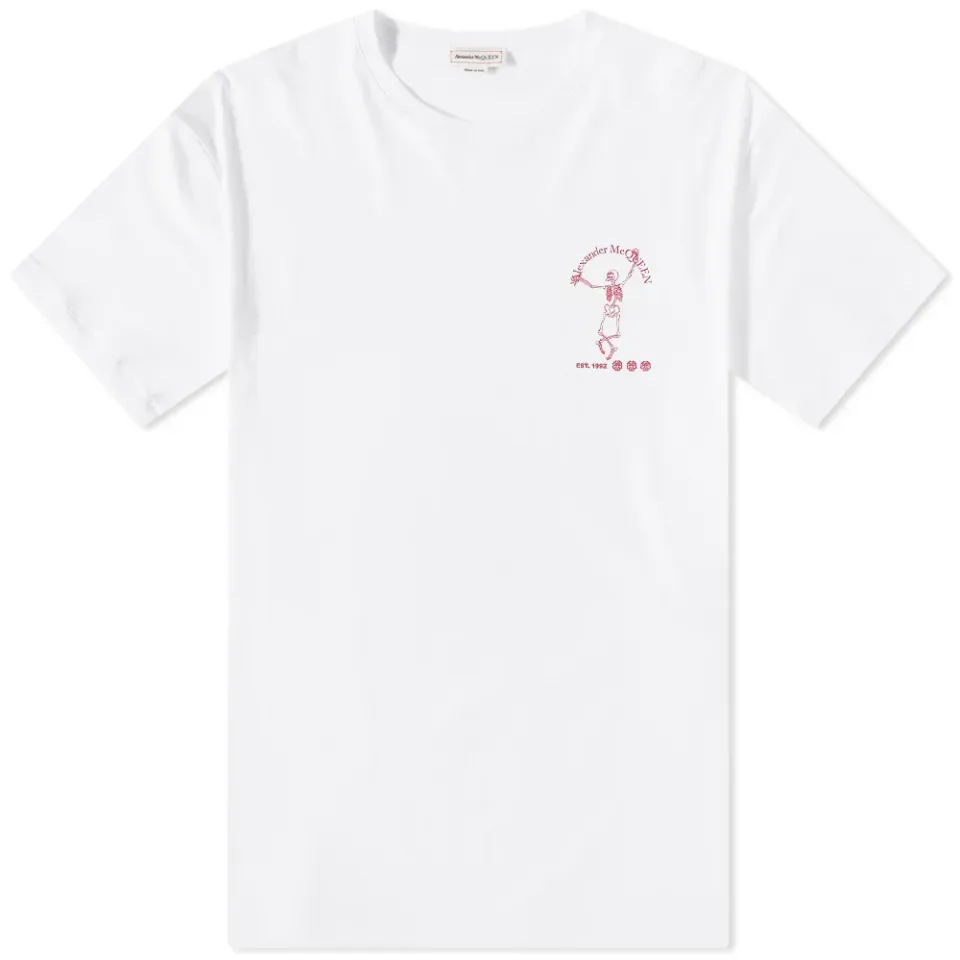 Dancing Skeleton Back Print T-Shirt