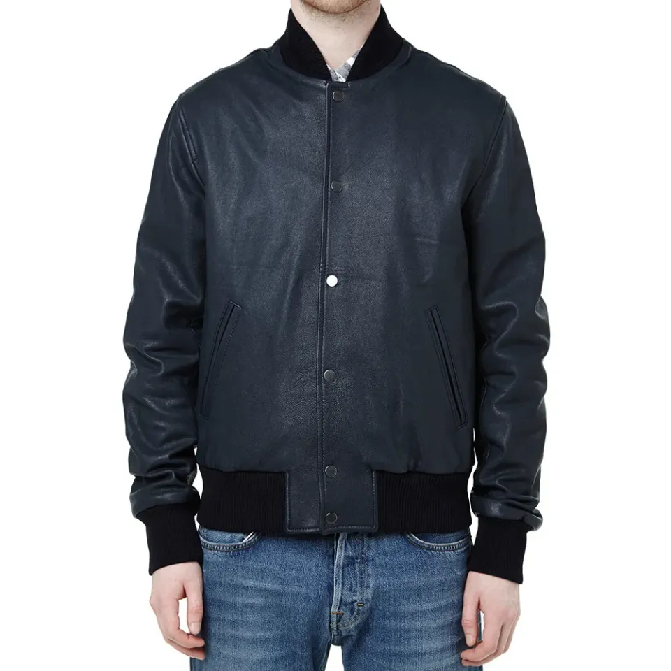 Leather Bomber Jacket
