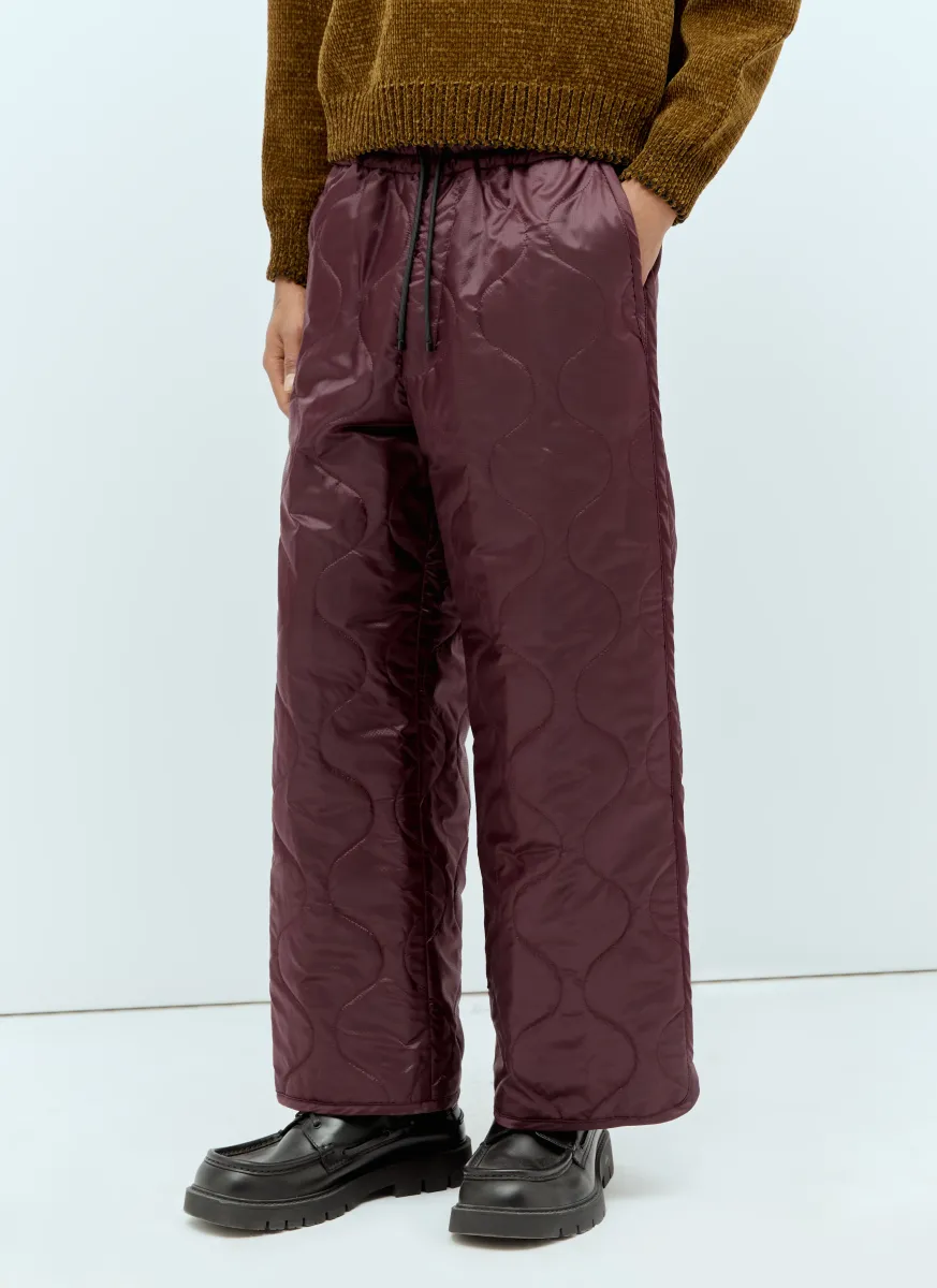 Quilted Track Pants
