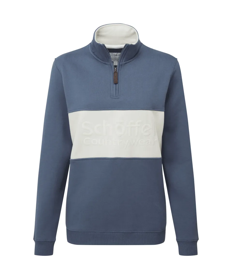 St Agnes Quarter Zip Sweatshirt - Vintage Navy