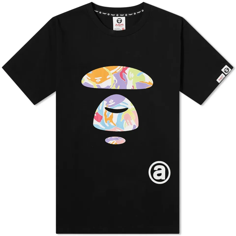 AAPE Rainbow Camo Face T-Shirt