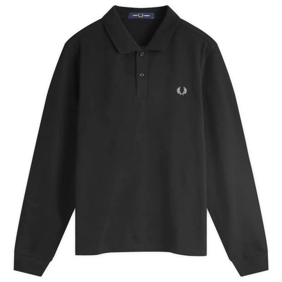 Long Sleeve Plain Polo
