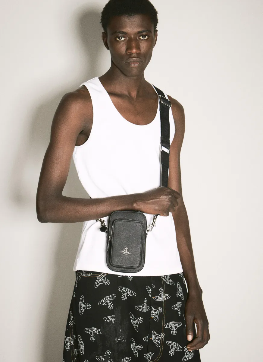 Saffiano Phone Crossbody Bag