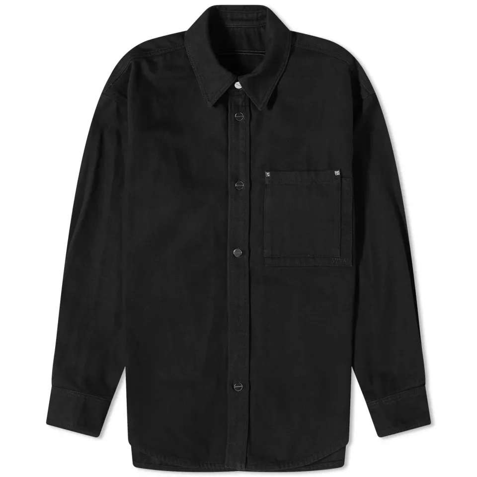 Back Logo Denim Overshirt