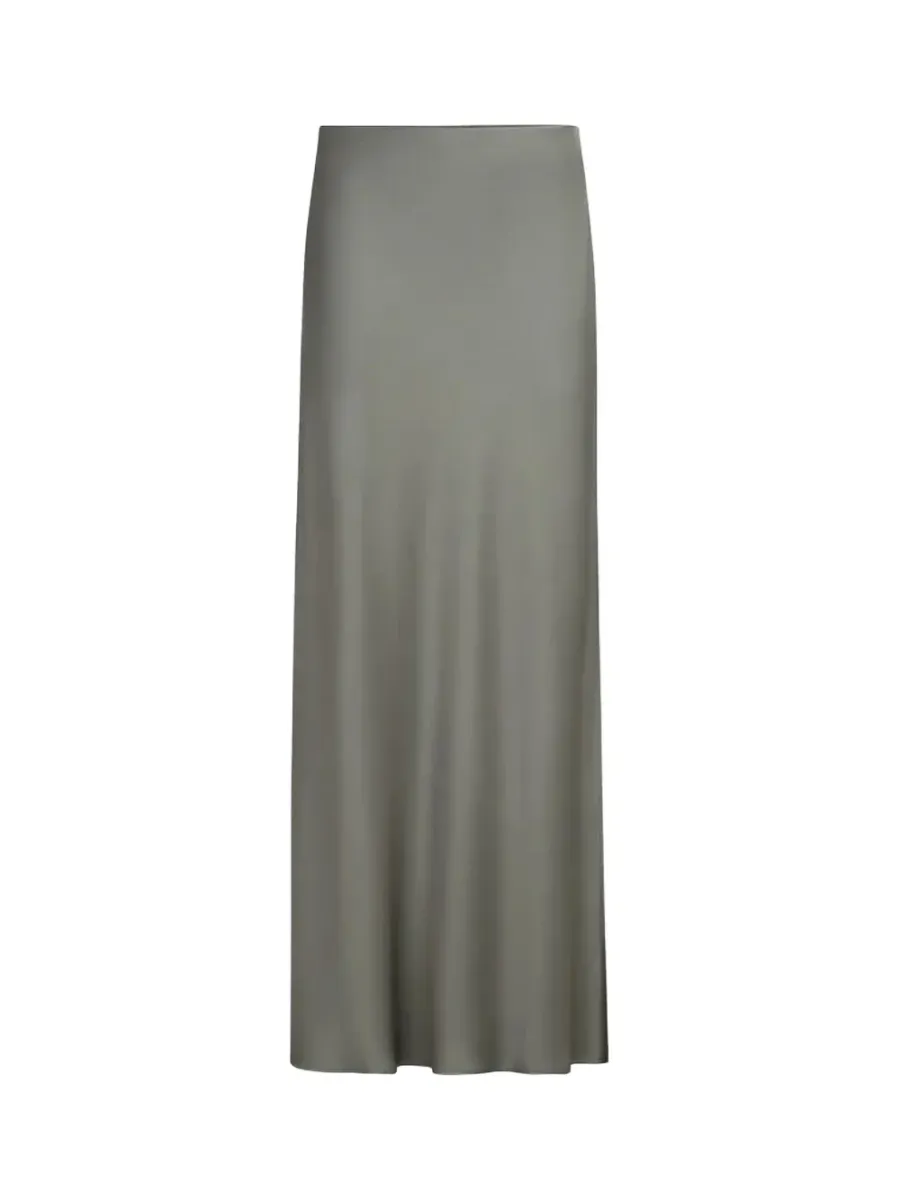 Satin Skirt Olive
