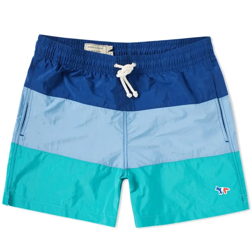 Maison Kitsuné Tricolour Fox Swim Short