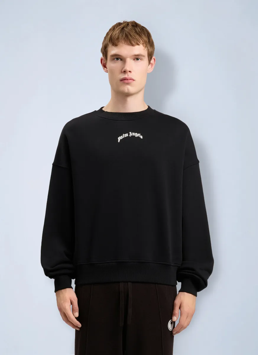 Back Curved Logo Loose Sweatshirt