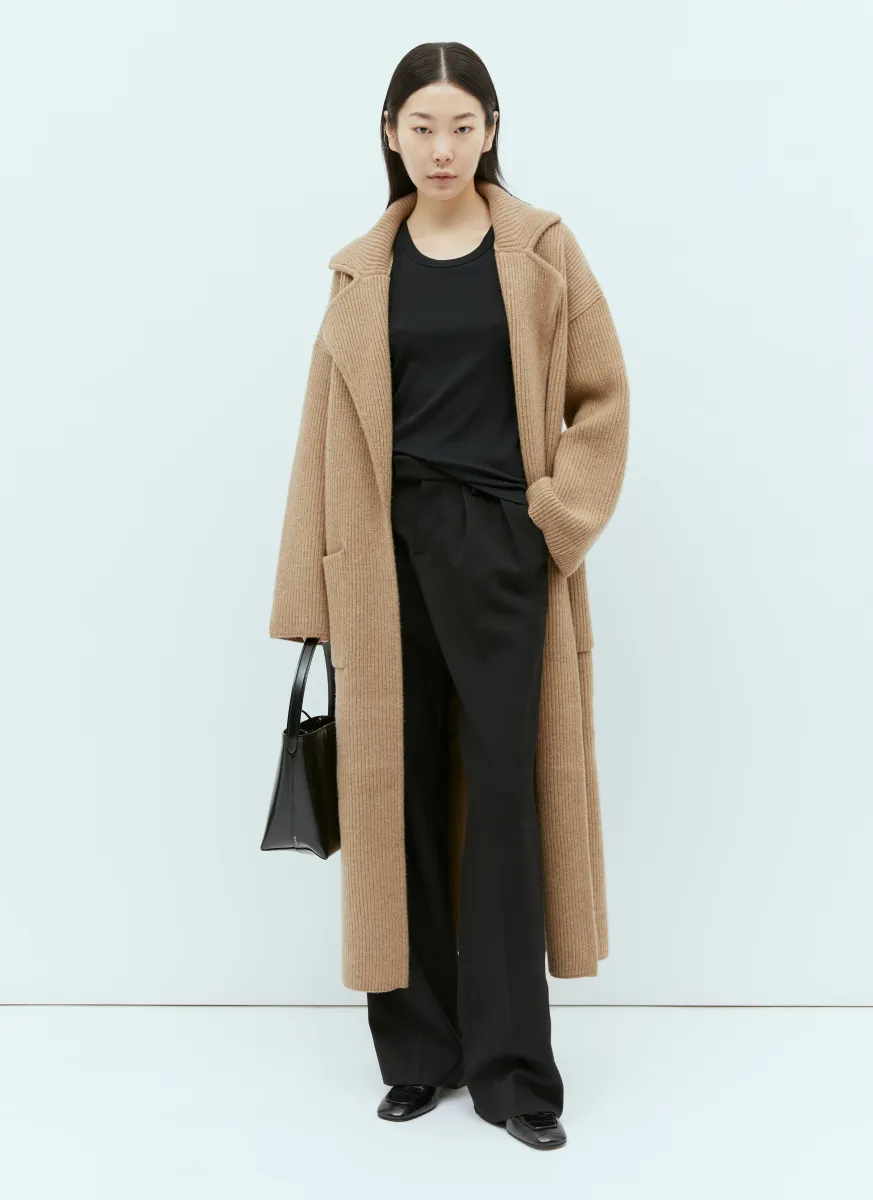 Rib-Knit Cardi Coat