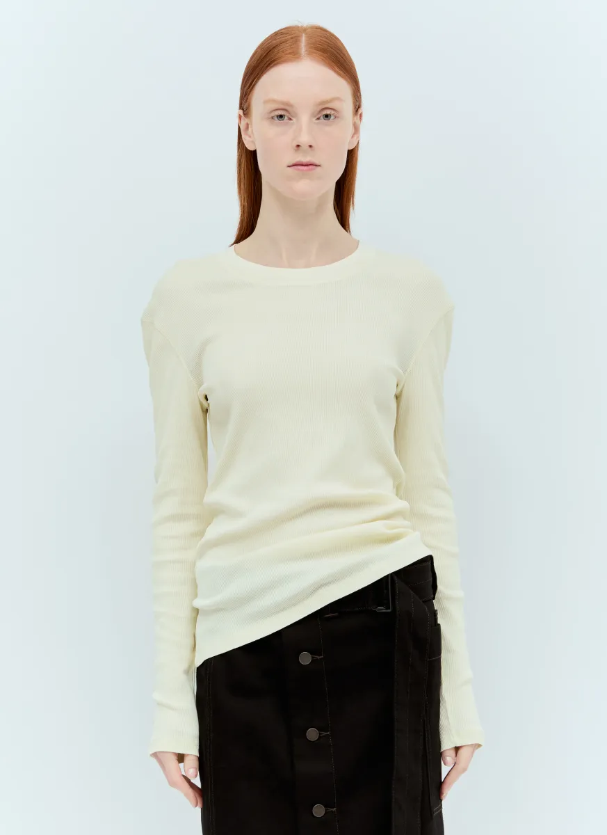 Rib Long-Sleeve T-Shirt
