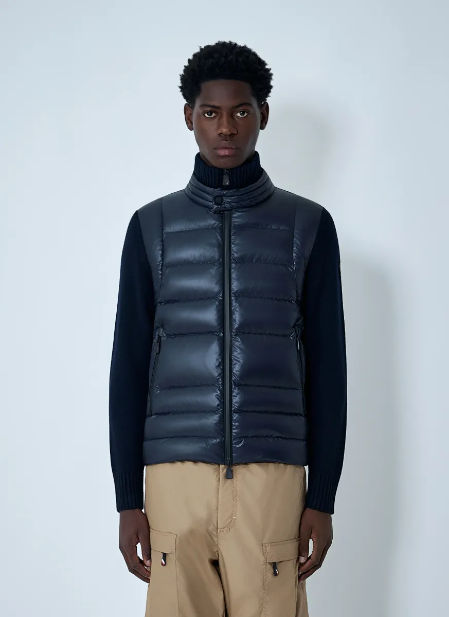 Satin Quilted Cardigan