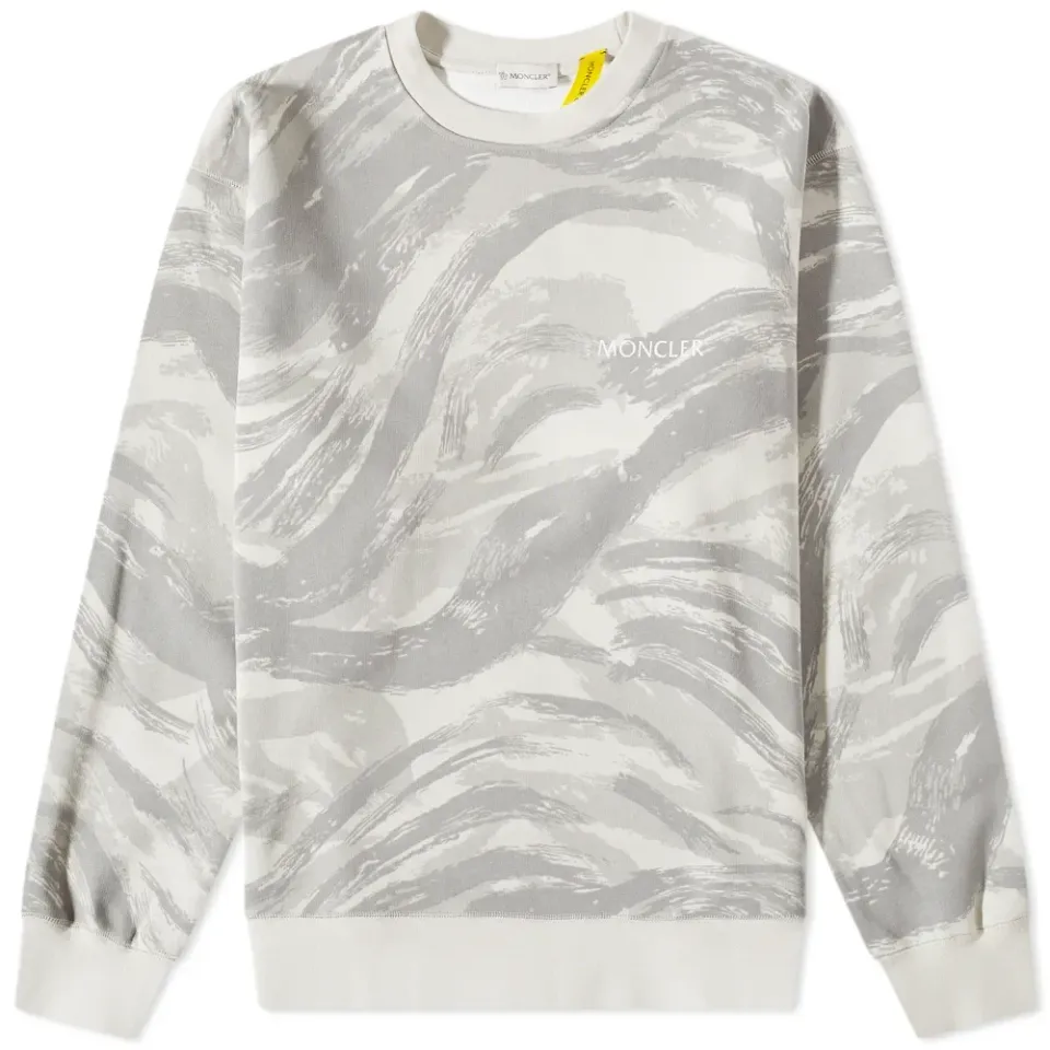x HYKE Camo Print Sweat