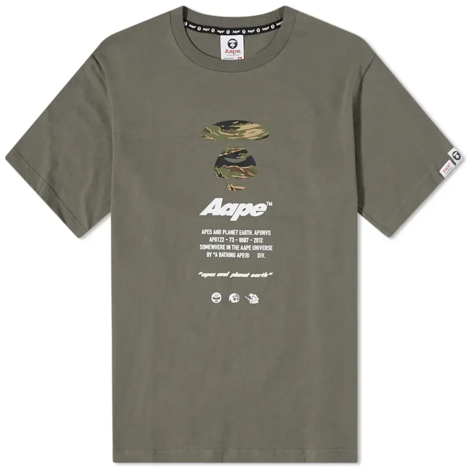 AAPE Camo Ape Face Tee