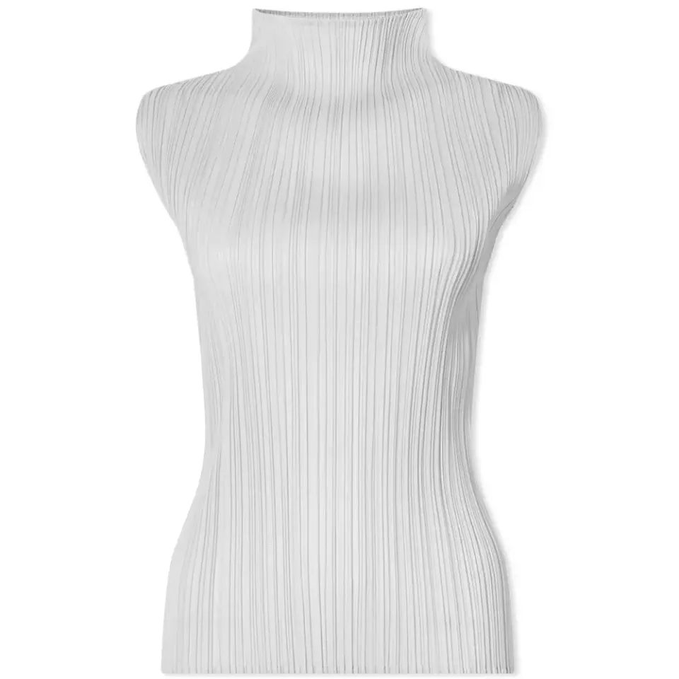 Basics Pleats Sleeveless Top