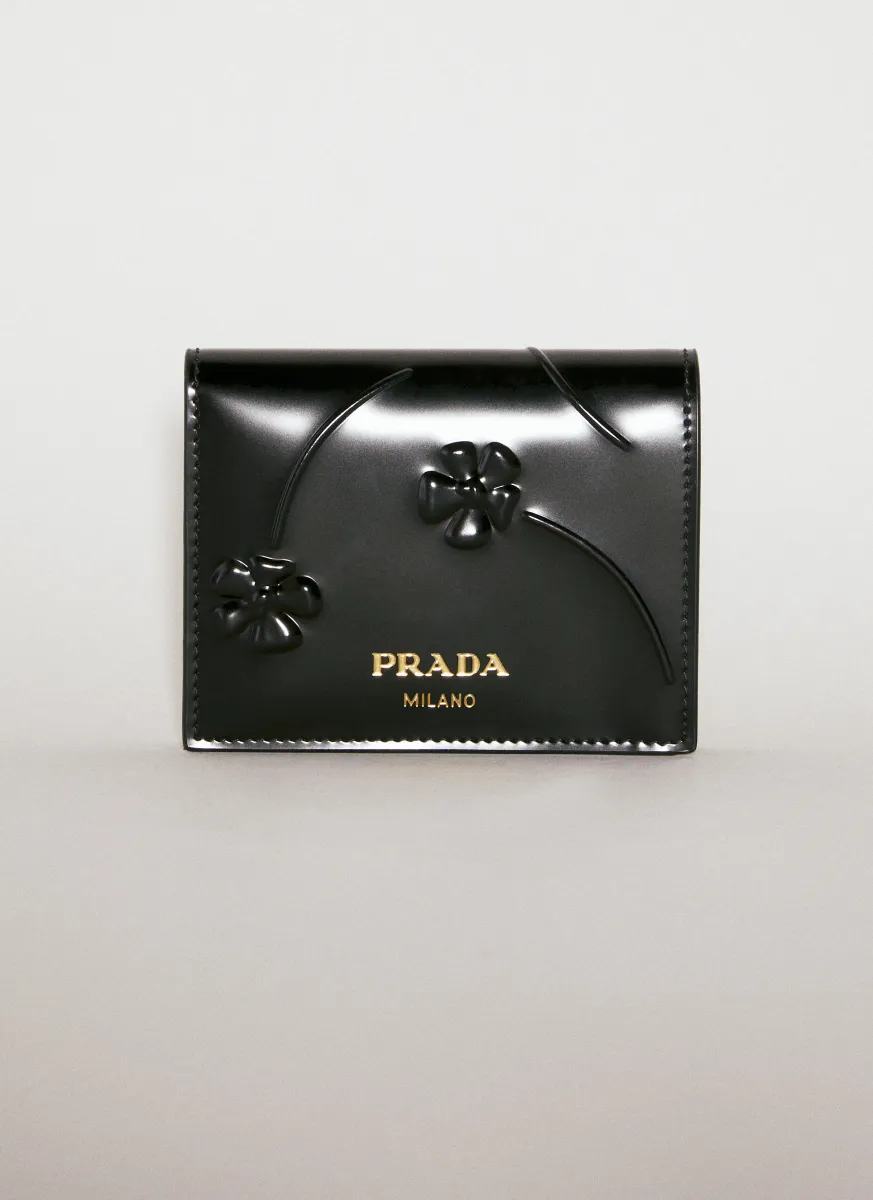 Flower Embossed Bi-Fold Wallet