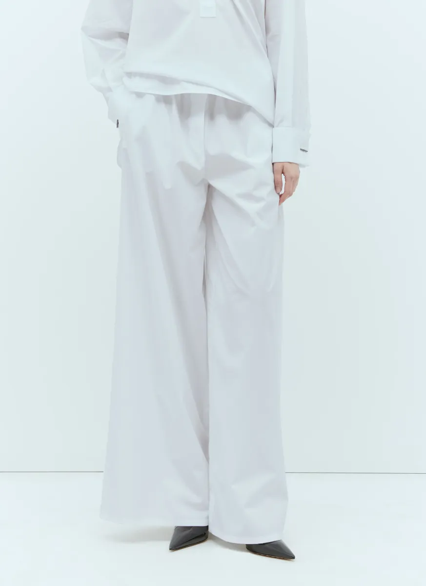 Wide Poplin Pants