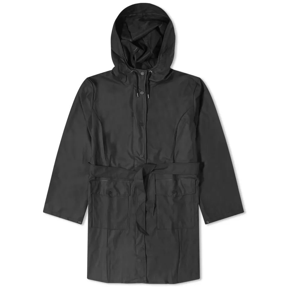 Curve Belted Rain Coat