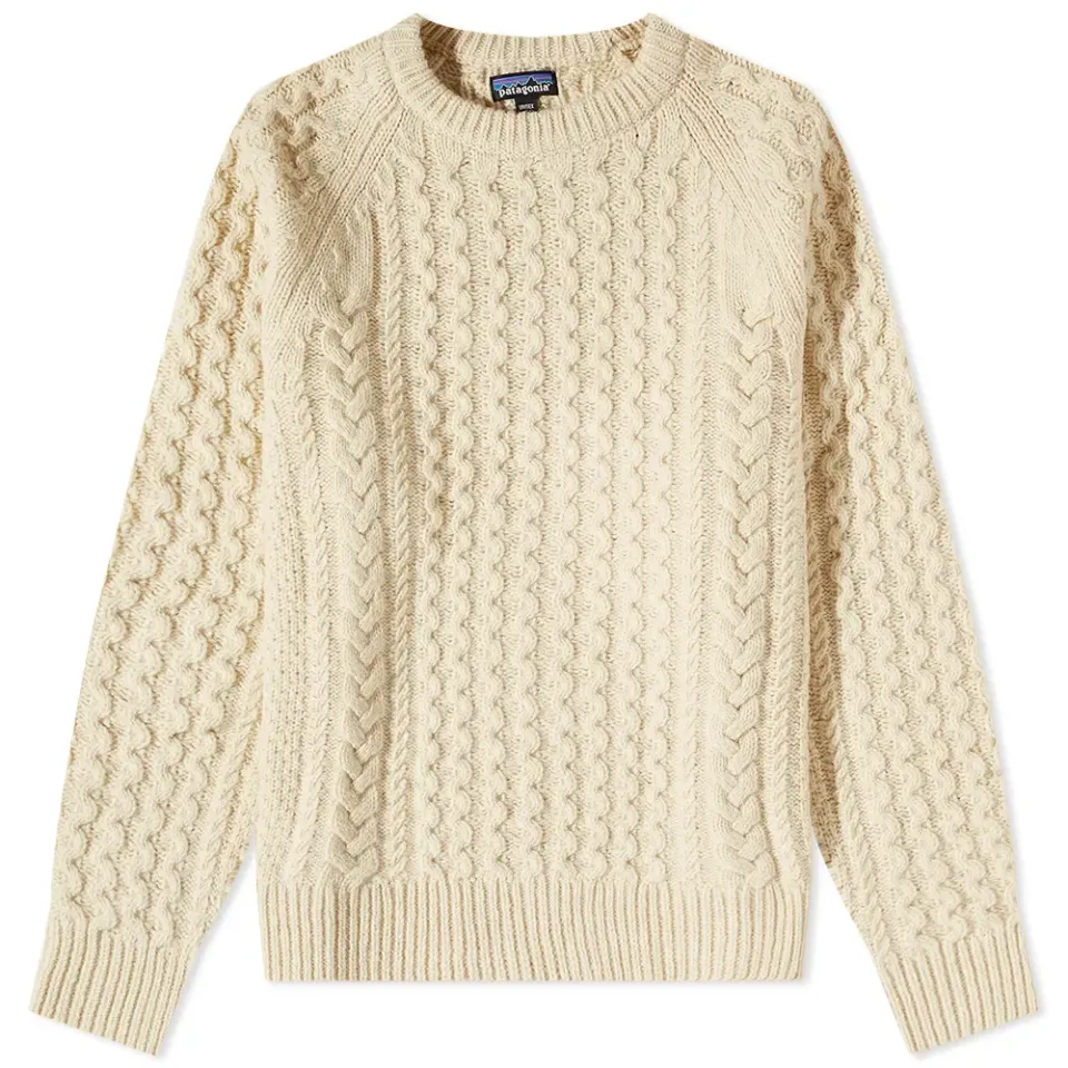 Recycled Wool Cable Crew Knit