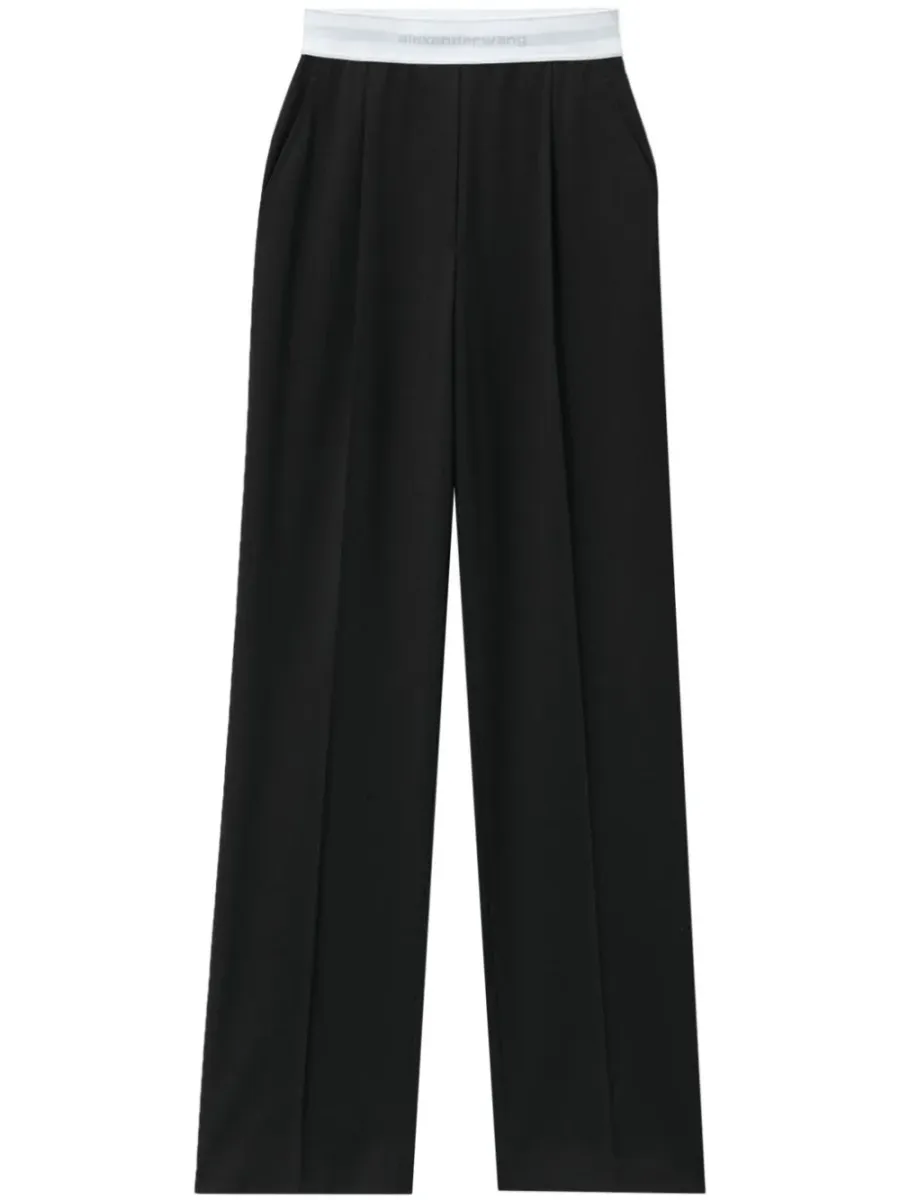 pleated pant Black