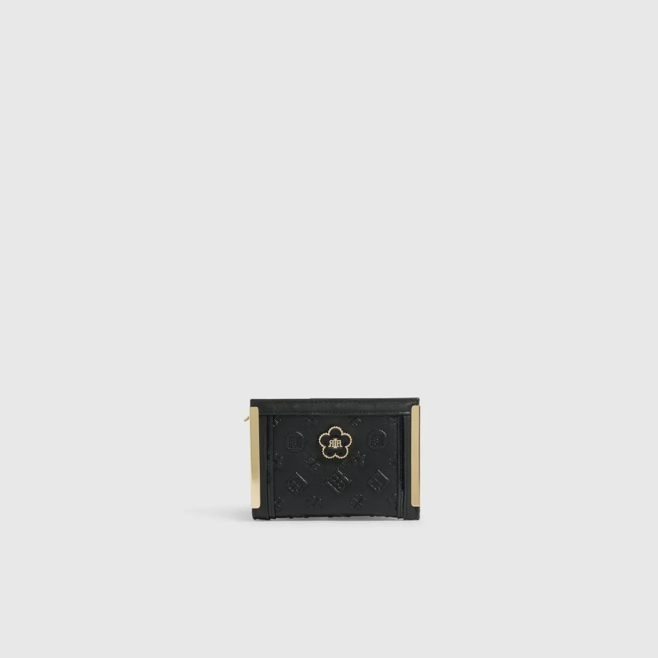 Ri Embossed Medium Foldout Purse