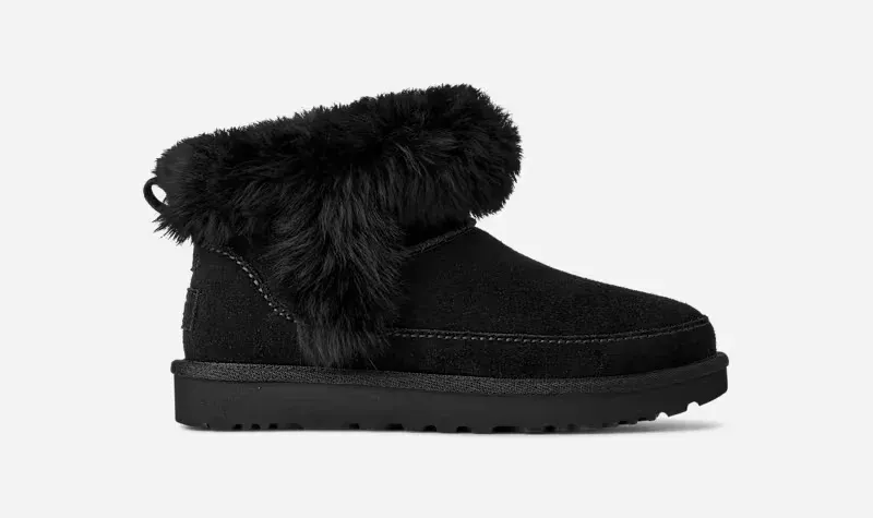 Classic Ultra Mini Chalet Boot, Suede/Polyester/Wool
