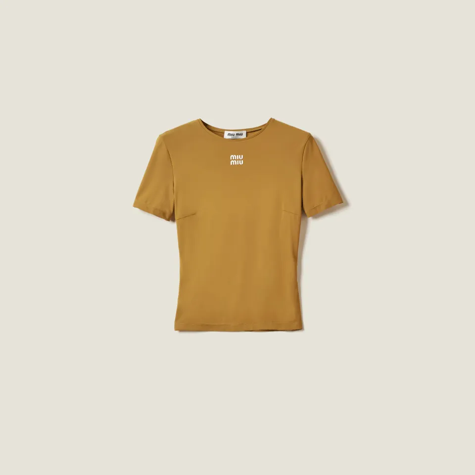 Stretch jersey top