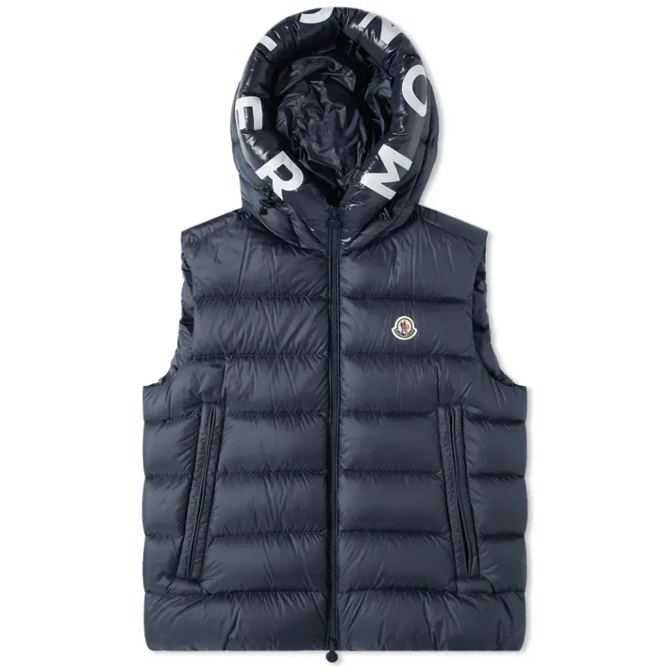 Montreuil Hooded Logo Down Gilet