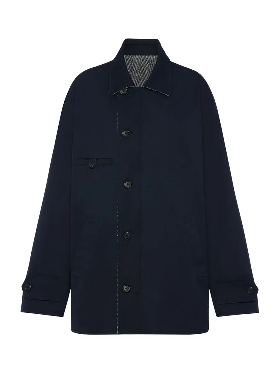 Reversible Caban Navy