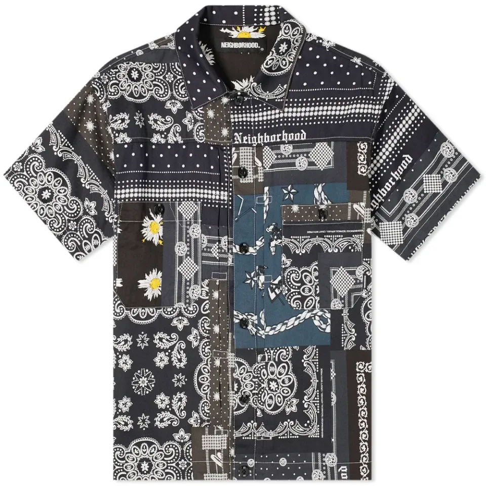 Short Sleeve Bandana Shirt