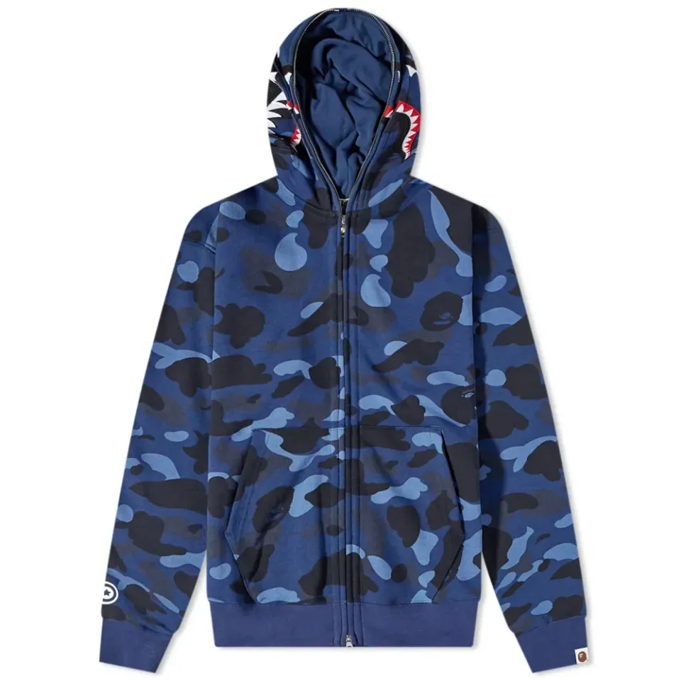 Color Camo Shark Full Zip Hoody