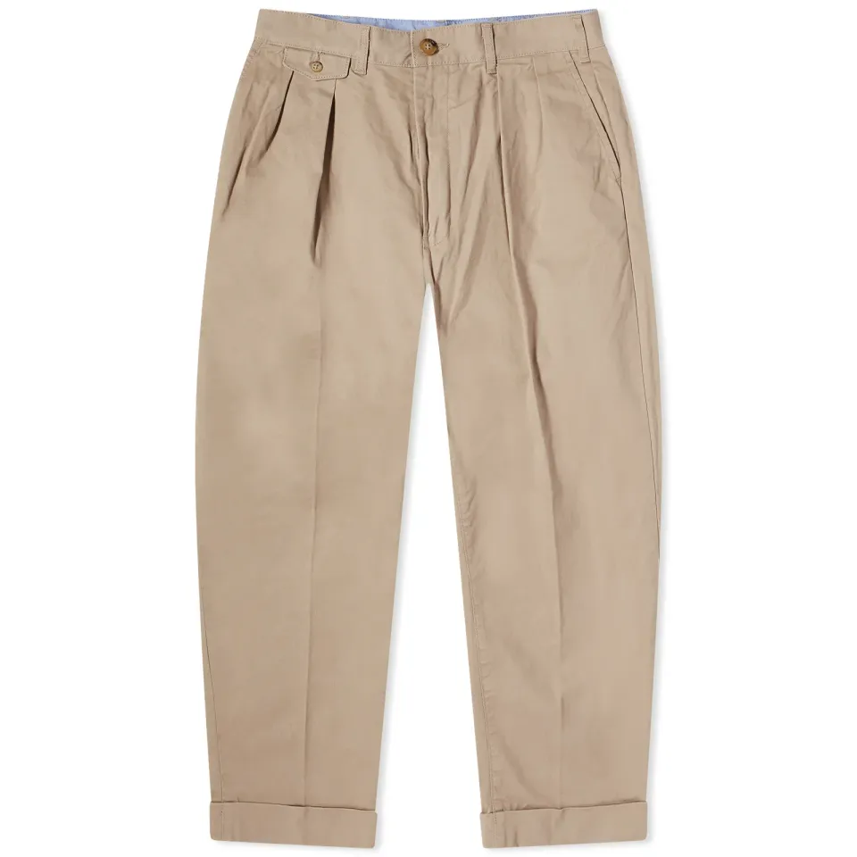 2 Pleats Twill Pant