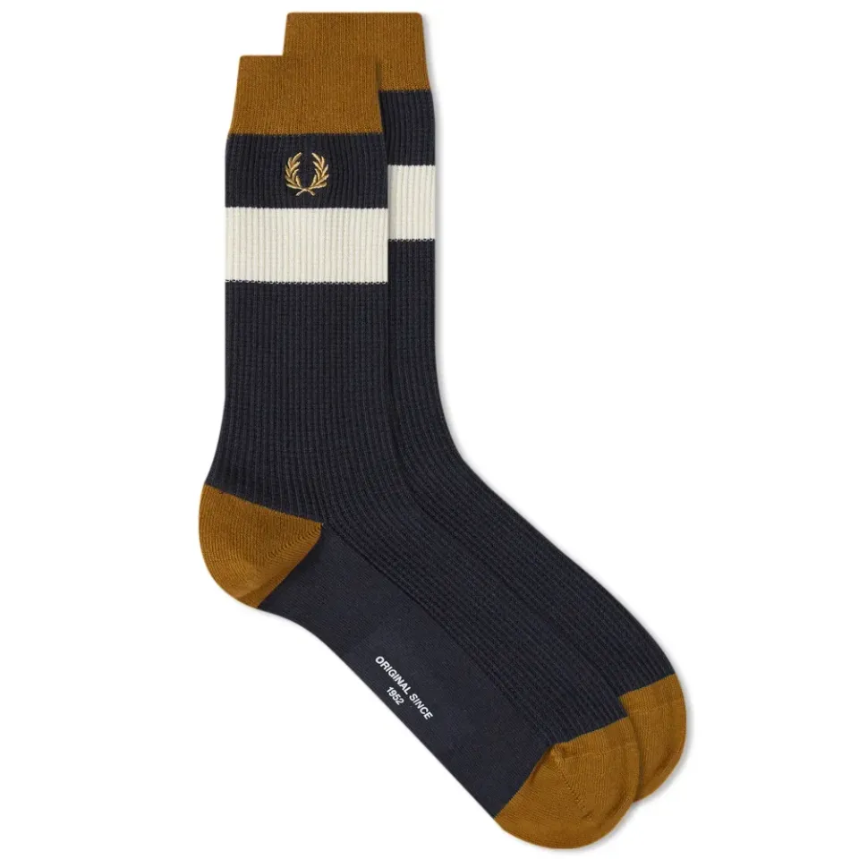 Waffle Stripe Sock