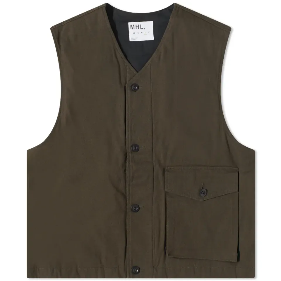 MHL. by Margaret Howell Single Pocket Jerkin Vest