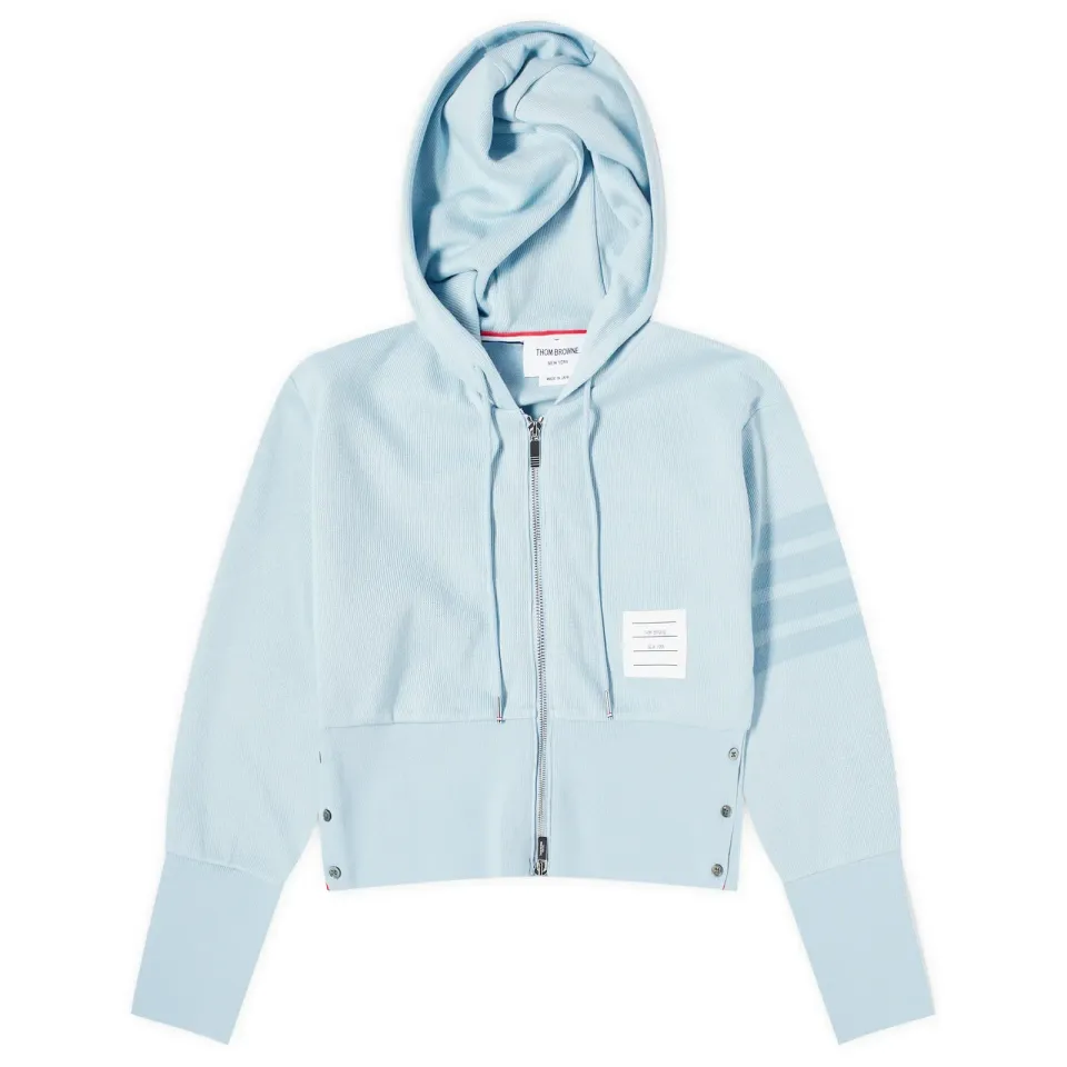Zip Up 4 Bar Tonal Hoodie