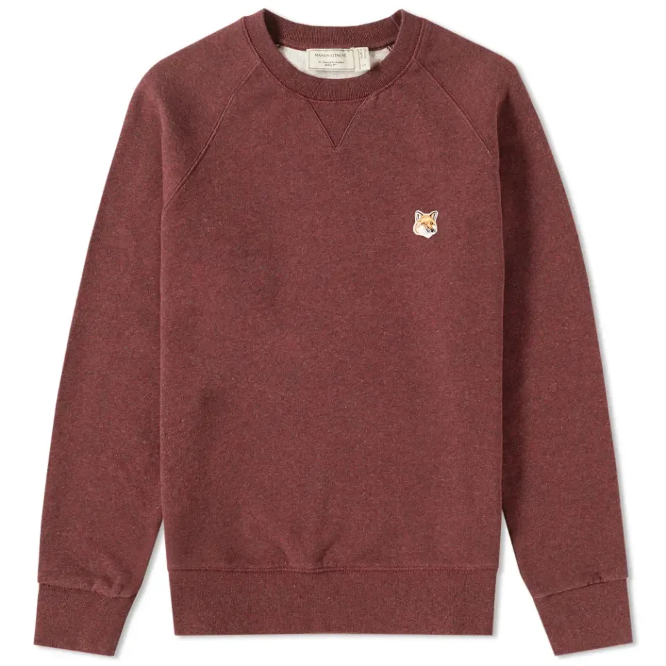 Maison Kitsuné Fox Head Patch Crew Sweat