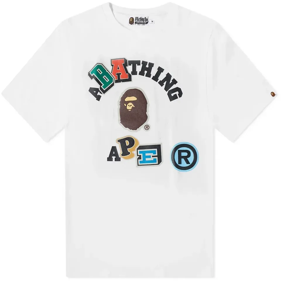 Multi Fonts Relaxed Fit College T-Shirt
