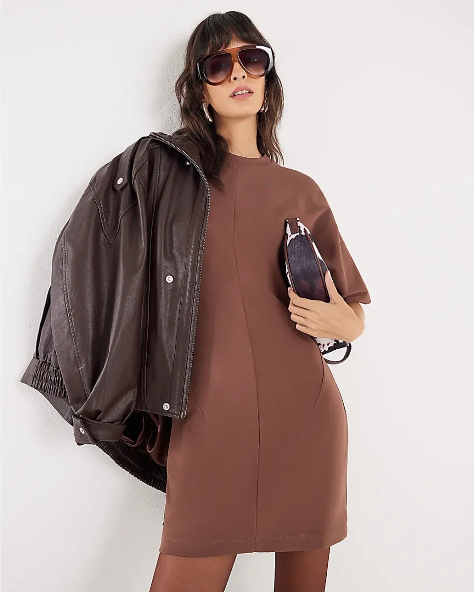 Short Sleeve Mini T-Shirt Dress